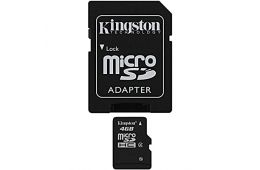 Карта памяти 4GB SD Kingston Class 4 (SDHC/4GB) / 7466