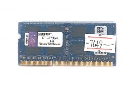 Оперативна пам'ять Kingston 4GB DDR3 2Rx8 PC3-12800S SO-DIMM (KTL-TP3C/4G, KTD-L3C/4G) / 7649
