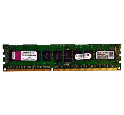 Серверная оперативная память Kingston 4GB DDR3 2Rx8 PC3-10600R (KVR1333D3D8R9S/4GHB) / 8196