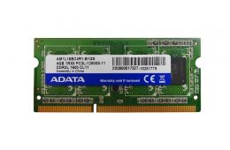 Оперативна пам'ять ADATA 4GB DDR3 1Rx8 PC3L-12800S SO-DIMM (AM1L16BC4R1-B1GS) / 8216