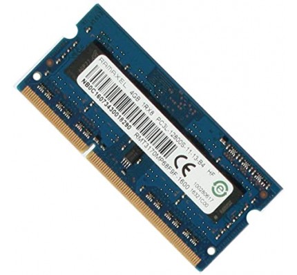 Оперативная память Ramaxel 4GB DDR3 1Rx8 PC3L-12800S SO DIMM (RTM3170ME68F9F) / 8215