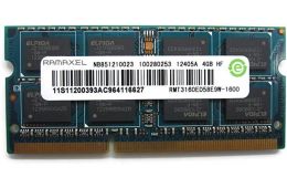 Оперативная память Ramaxel 4GB DDR3 2Rx8 PC3-12800S SO-DIMM (RTM3160ED58E9W, RMT3160ED58E9W) / 8213