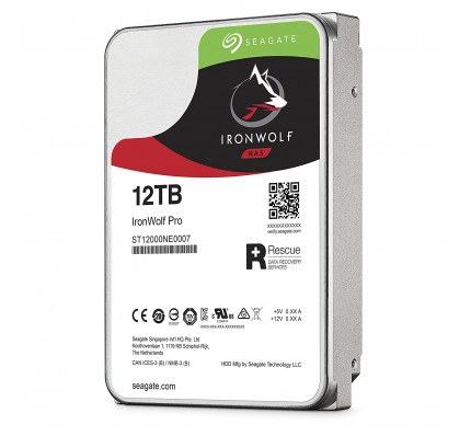 Жесткий диск SEAGATE HDD SATA IronWolf 12TB 3.0 256 MB 7200 rpm Discs/Heads 7/14 3,5" ST12000NE0007