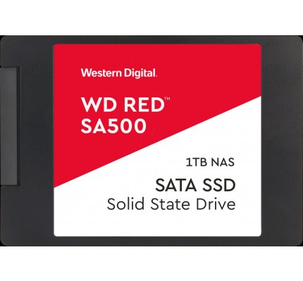Hакопитель SSD WD 1TB Red SATA 3.0 Write 530 MBytes/sec Read 560 MBytes/sec 2,5" MTBF 2000000 hours (WDS100T1R0A)
