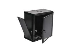 Шкаф CMS 12U, 600х350х640 акриловое стекло, черный (UA-MGSWL1235B)