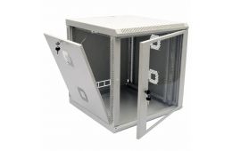 Шкаф CMS 15U, 600х600, акриловое стекло, серый (UA-MGSWA156G)