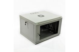 Шкаф CMS 6U, 600х500х373 мм (Ш * Г * В), эконом, акриловое стекло, серый