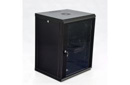 Шкаф CMS 15U, 600х500х773 мм (Ш * Г * В), економ, акриловое стекло, чёрный