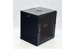 Шкаф CMS 12U, 600х500х640 мм (Ш * Г * В), економ, акриловое стекло, чёрный