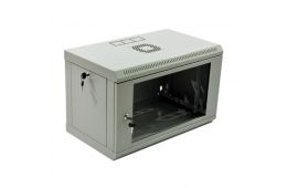 Шкаф CMS 6U, 600х350х373 мм (Ш * Г * В), эконом, акриловое стекло, серый