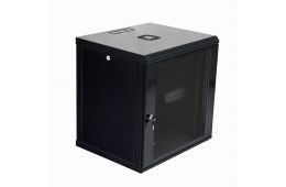 Шкаф CMS 12U, 600х600х640, економ, акриловое стекло, чёрный (UA-MGSWL126B)