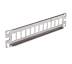 Патч-панель CMS 10", 1U, под 12 модулей KeyStone (slim), нержавеющая сталь (CMS-PP12K10-SL)