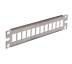 Патч-панель CMS 10", 1U, под 12 модулей KeyStone (slim), нержавеющая сталь (CMS-PP12K10-SL)