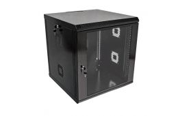 Шкаф 12U, 600х600х640, акриловое стекло, черный (UA-MGSWA126B)
