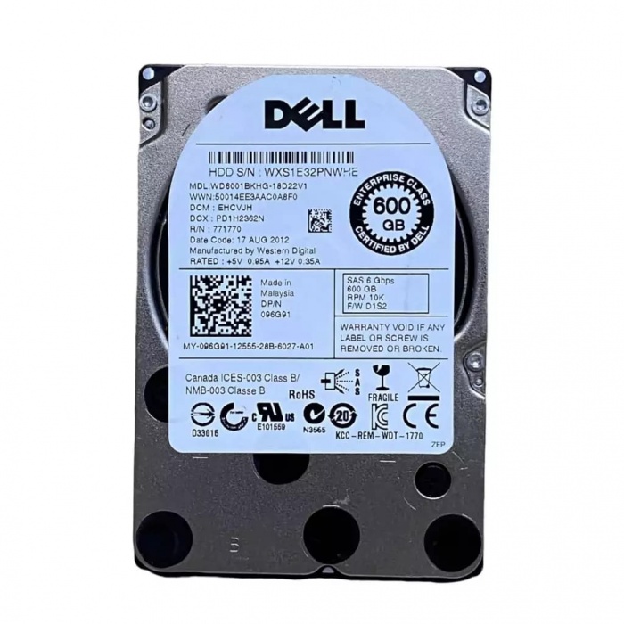 Жесткий диск WD 600GB 10K 2.5INCH 6G HOTSWAP SAS HDD (WD6001BKHG-18D22V1)