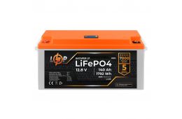 Акумулятор LP LiFePO4 LCD 12V (12,8V) - 140 Ah (1792Wh) (BMS 80A/40А) пластик 20911
