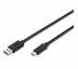 Дата кабель USB 3.0 Type-C to AM 1.0m Digitus (AK-300136-010-S)