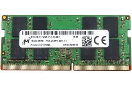 Оперативна пам'ять Micron 16GB DDR4 SO DIMM 2Rx8 PC4-2666V-SE1-11 (MTA16ATF2G64HZ-2G6E1)