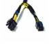 Кабель GPU питания видеокарты DELL [R740, R740xd, R640] GPU 8pin to 6 + 8(6+2)pin Power Cable Riser to GPU 22cm (TR5TP, 0TR5TP)