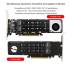 Адаптер NVME [PCIe x16 to 4 х M.2 M-key NVME] Expansion Card Adapter