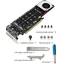 Адаптер NVME [PCIe x16 to 4 х M.2 M-key NVME] Expansion Card Adapter