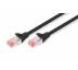 Патч-корд 1м, CAT 6 S-FTP, AWG 27/7, LSZH, black Digitus (DK-1644-010/BL)