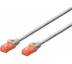 Патч-корд 0.5м, CAT 6 UTP, AWG 26/7, Cu, LSZH Digitus (DK-1617-005)