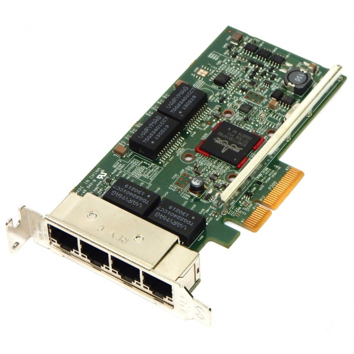 Сетевая карта DELL [4 x 1Gb RJ45] Broadcom 5719 QP PCIe x4 Network Interface Card Low Profile (TMGR6)