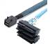 Кабель SAS SATA Cable [SFF-8643 To 4 SFF-8482] 0.5m Internal Mini SAS HD To 4 SFF-8482 Connector with 15pin Power Port