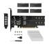Адаптер NVME [PCIe x16 to 4 х M.2 M-key NVME] Passive With 4pcs Heatsink Card Adapter /23405