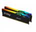 Модуль пам'яті для комп'ютера DDR5 32GB (2x16GB) 5600 MHz FURY Beast RGB Kingston Fury (ex.HyperX) (KF556C40BBAK2-32)