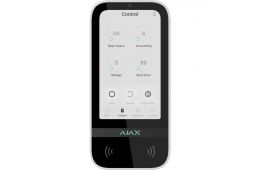 Клавиатура с сенсорным дисплеем Ajax KeyPad TouchScreen White (000034514)