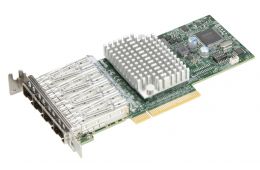 Мережевий адаптер Supermicro [4 x10Gb SFP+] X710-DA4 PCIe x8 (AOC-STG-i4S_U) / 24796