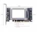 Адаптер U.2 (SFF-8639) → PCIe 3.0 x4/x8/x16 для підключення 2.5” NVMe та SATA SSD / 24852