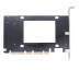 Адаптер U.2 (SFF-8639) → PCIe 3.0 x4/x8/x16 для підключення 2.5” NVMe та SATA SSD / 24852