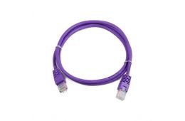 Патч-корд 0.5м, UTP, cat.5e, CCA, violet Cablexpert (PP12-0.5M/V)