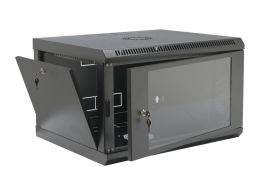 Шкаф 6U, 600x400x373мм (Ш*Г*В), економ, акриловое стекло, чорная