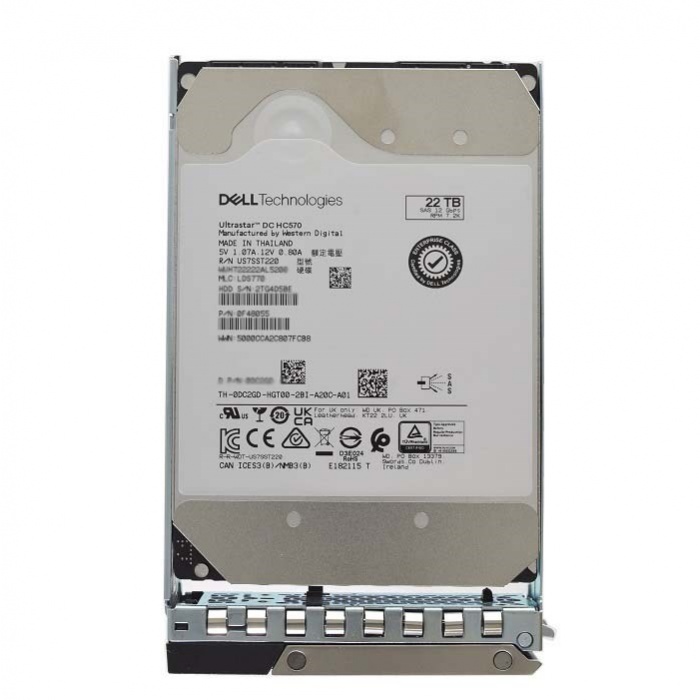 Жесткий диск Dell [22TB 7.2K RPM SAS 12Gbps 512e 3.5