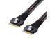 Кабель NVME 80см SFF-8654 8i 74Pin Host to SFF-8654 74Pin SAS4.0 Targets Cable Data Transfer Cable
