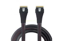 Кабель NVME 80см SFF-8654 8i 74Pin Host to SFF-8654 74Pin SAS4.0 Targets Cable Data Transfer Cable