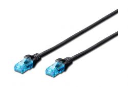 Патч-корд DIGITUS CAT 5e UTP, 2м, AWG 26/7, CCA, PVC, чорний