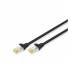 Патч-корд 3м CAT 6a S-FTP, AWG 26/7, Cu, PVC, black Digitus (DK-1644-A-030/BL)