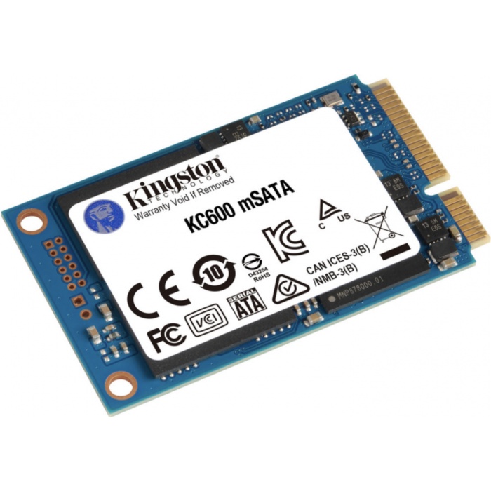 Накопитель SSD Kingston [512GB mSATA SATA III 3D NAND] (SKC600MS/512G)