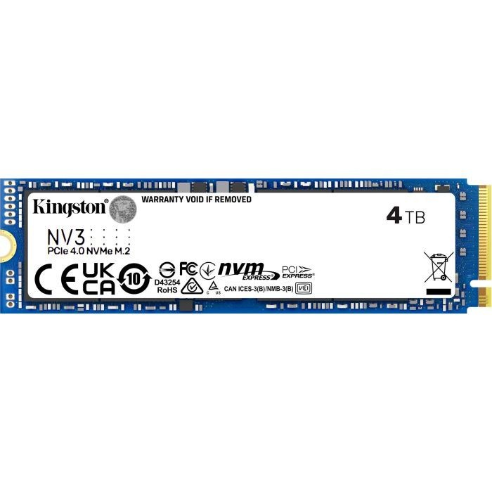 Накопитель SSD Kingston [4TB M.2 2280 PCIe 4.0 NVMe] (SNV3S/4000G)
