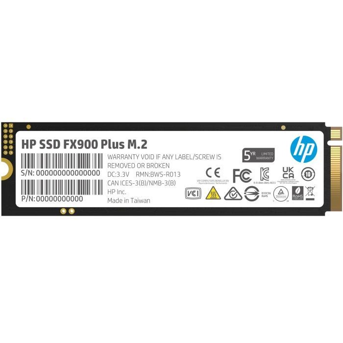 Накопичувач SSD HP [1TB M.2 2280 PCIe 4.0 NVMe FX900 Plus] (7F617AA)