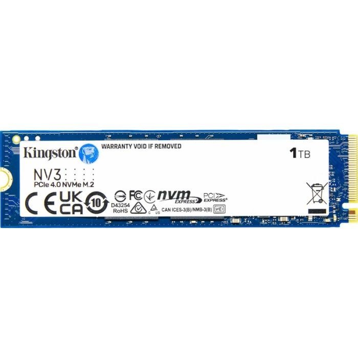 Накопитель SSD Kingston [1TB M.2 2280 PCIe 4.0 NVMe] (SNV3S/1000G)