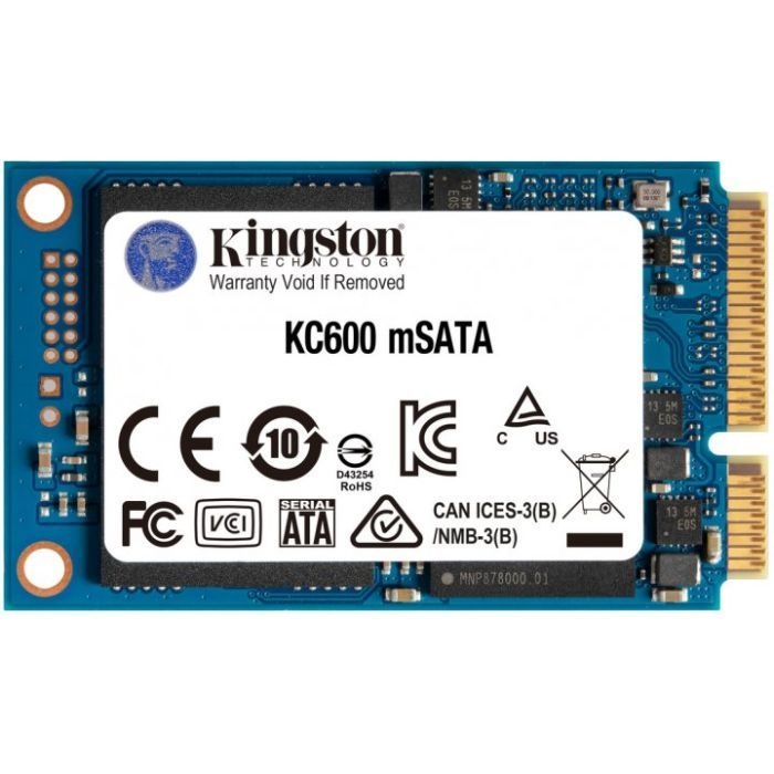 Накопитель SSD Kingston [256GB mSATA SATA III 3D NAND] (SKC600MS/256G)