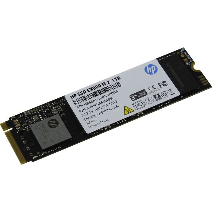 Накопичувач SSD HP [1TB M.2 2280 PCIe 3.0 NVMe EX900] (5XM46AA)