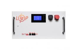 Аккумулятор LP LiFePO4 51,2V - 230 Ah (11776Wh) (BMS SP 200A/100А) RM RS485/CAN LCD WH (LP37730)