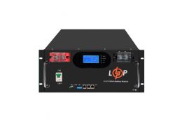 Аккумулятор LP LiFePO4 51,2V - 120 Ah 6000Wh (Smart BMS 100A) с LCD RM AB RS485/CAN (LP30385)